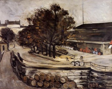 Paul Cézanne œuvres - La Halle aux Vins vue depuis la rue de Jussieu Paul Cézanne